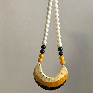 Vintage Beaded & Clay accent necklace.